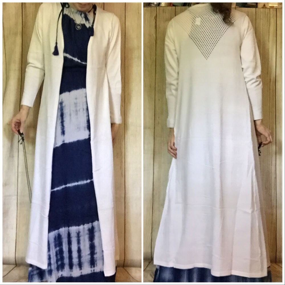 Blue/White Tie Dye Maxi Dress - Picture 5 of 5